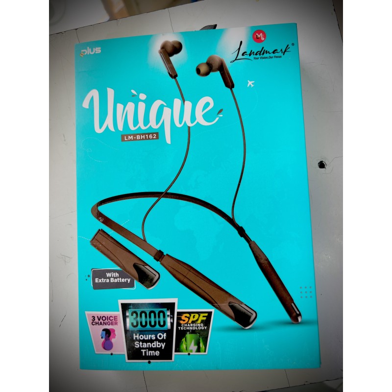 unique Wireless Bluetooth Neckband 3 TYPES VOICE CHANGER NECKBAND HD sound-quality LM-BH162 3000 H STANDBY TIME