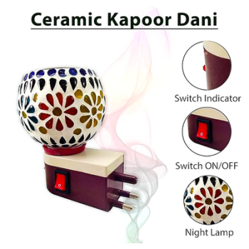 Kapoor Dani electric Kapoor dani  Aroma Burner with Night Lamp Switch Design On The Kapoor dani 