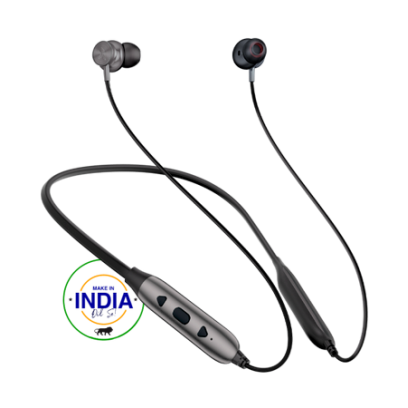 fingers wireless Bluetooth neckband earphone intelligent voice assistant , massive 50 HOUR playback time Built-in Mic with Surround Noise Cancellation SNC™  fingers-Gig2