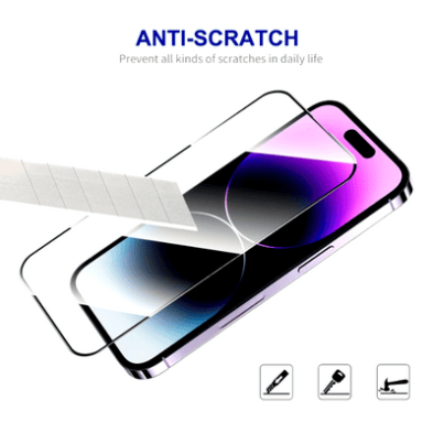 tempered glass screen protector full hd clarity full covered compatible iphone 16 pro 
