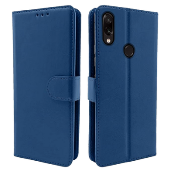 flip cover case mobile protector high quality leather finishing with Card Pockets Wallet Stand and Shock Proof compatible with mi note 7