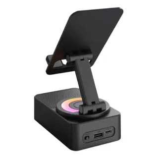 FINGERS Mini MOT Portable Speaker Cum Mobile Stand MOT My-Own-TV 6-Hours Big Playback Time with Rotating 360-degree Dazzling RGB Lights