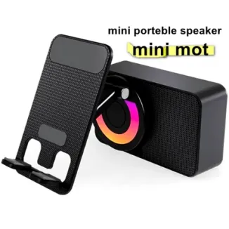 FINGERS Mini MOT Portable Speaker Cum Mobile Stand MOT My-Own-TV 6-Hours Big Playback Time with Rotating 360-degree Dazzling RGB Lights