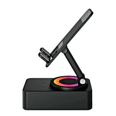 FINGERS Mini MOT Portable Speaker Cum Mobile Stand MOT My-Own-TV 6-Hours Big Playback Time with Rotating 360-degree Dazzling RGB Lights