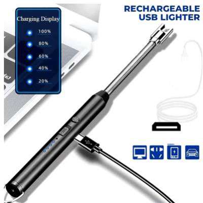 Electric USB Lighter Rechargeable Flameless Plasma Lighter for kitchen and stainless steel electric