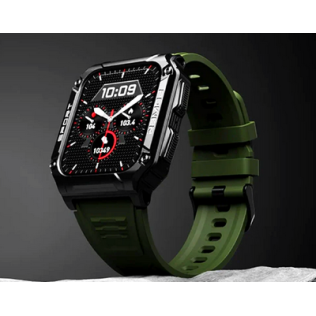 Boat Wave Armour 2 Smartwatch with Bluetooth Calling, 1.96" HD Display, 100+ Sports Mode, Up to 25 Days Battery Teal Green
