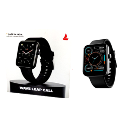 boat Wave Leap Call Premium Bluetooth Calling Smartwatch with 1.83" (4.64 cm) HD Display, 100+ Sports Modes, 10 Days Of Battery Life Active Black