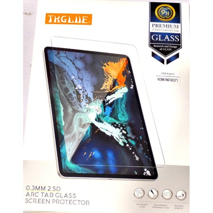 Tempered Glass Screen Protector for Redmi Pad SE 11 inch  [Bubble Free] [1-Pack] 0.3mm 2.5d art tab glass for redmi pad se 11