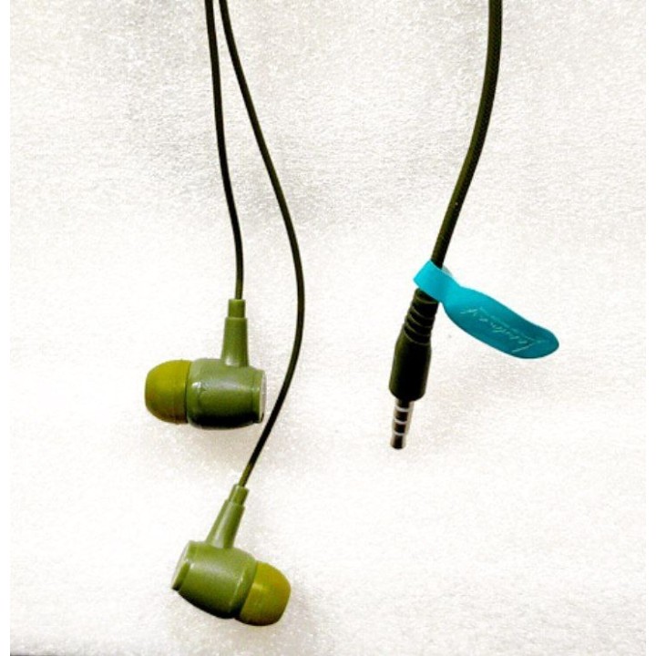 Wanted Earphones LM-283EB Ear Wired Earphones with Mic, 3.5mm Audio Jack, 10mm Drivers, Phone/Tablet Compatible Powerful bass and Clear Sound