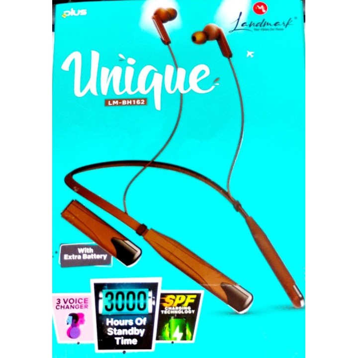 unique Wireless Bluetooth Neckband 3 TYPES VOICE CHANGER NECKBAND HD sound-quality LM-BH162 3000 H STANDBY TIME