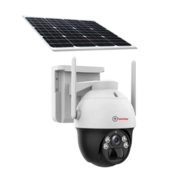 Trueview 4MP 4G Solar Mini Pan-Tilt Camera CCTV Security Camera with Built-in high-sensitivity MIC and speaker, support two-way audio
