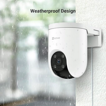 EZVIZ smart home camera H8C 4G 2K Pan Tilt Camera with AI Powered Human Detection, Color Night Vision, Two Way Talk, Weatherproof Design All SIM Support,  micro SD card 512 supported