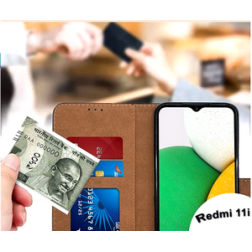 flip case cover mobile protector leather with magnetic case high-quality compatible with Redmi 11i 