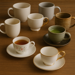 CUPS, MUGS & SAUCERS