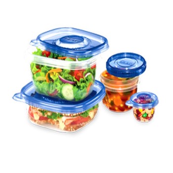 Plastic 3 Layer Leak Proof 3 Compartment Lunch Box for Office