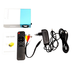 LED mini Projector-Portable Projector Screen with remote Controller, adapter, HDMI cable, user manual  and system support multi-media audio support, photo support, video support, text support PV-01 LED PROJECTOR 