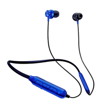 FINGERS FC-Royale Bluetooth Wireless Neckband in Ear Earphones with Built in Mic (Royal Blue) spectacular playback 20hours 