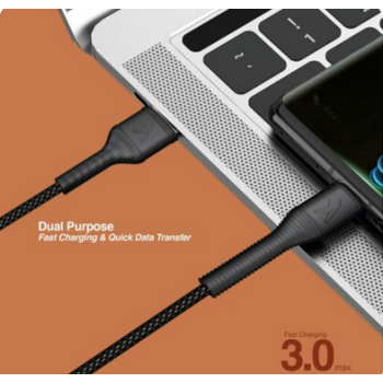 superior quality cable finger full copper cable Rugg twist-C01 USB to C-type cable fast charging support compatible with Samsung