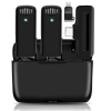 Wireless microphone professional-grade audio with noise reduction for interviews, YouTube, vlogs 